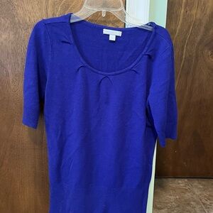 New York & Company Deep Purple Knit top S